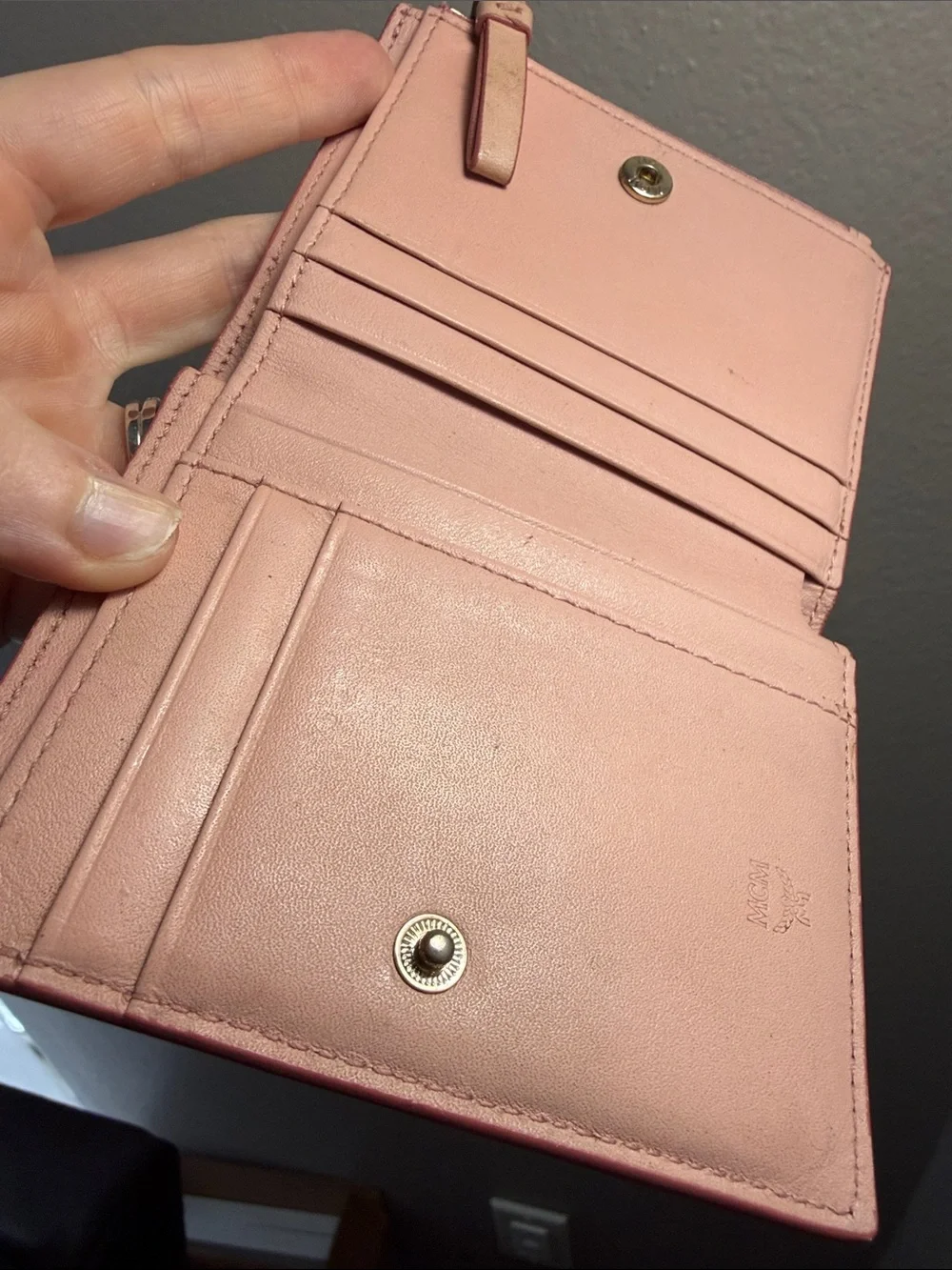 LIMITED EDITION MCM Pink Bunny Motif Wallet